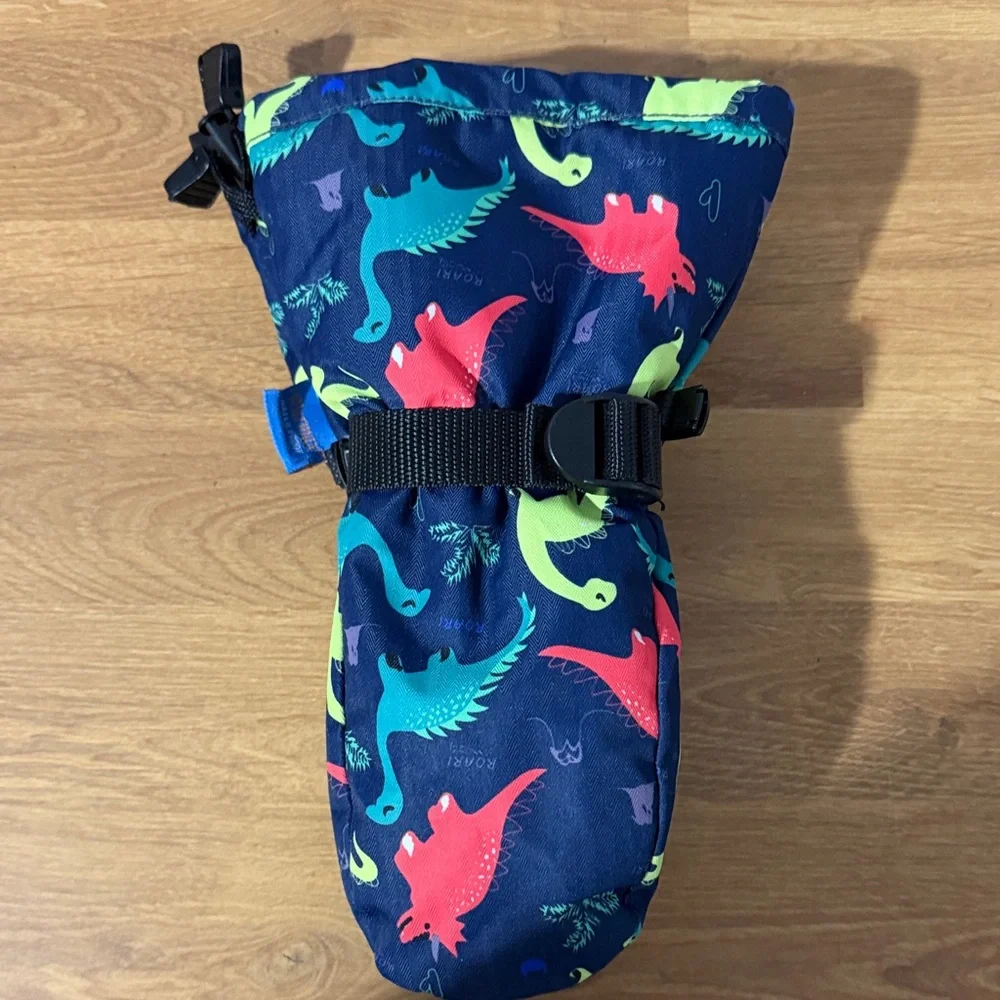 Colorful Dinosaur Kids Mittens
